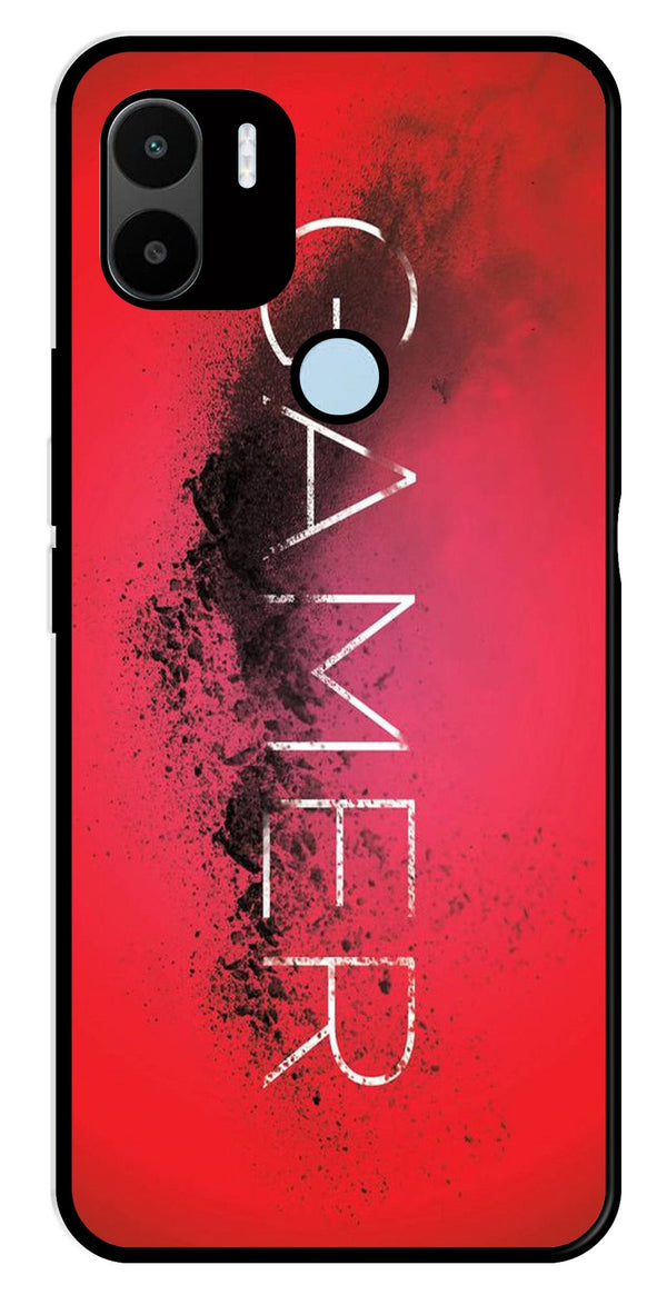 Gamer Pattern Metal Mobile Case for Redmi C50   (Design No -41)
