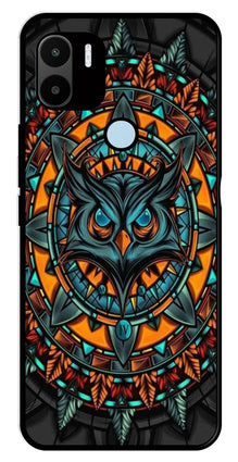 Owl Pattern Metal Mobile Case for Redmi A1 Plus