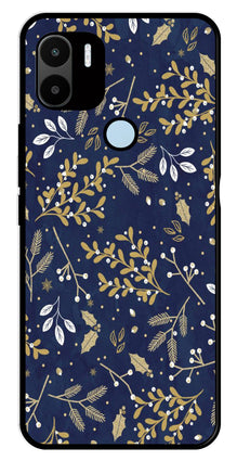 Floral Pattern  Metal Mobile Case for Redmi A1 Plus
