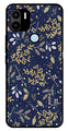 Floral Pattern  Metal Mobile Case for Redmi C50   (Design No -52)