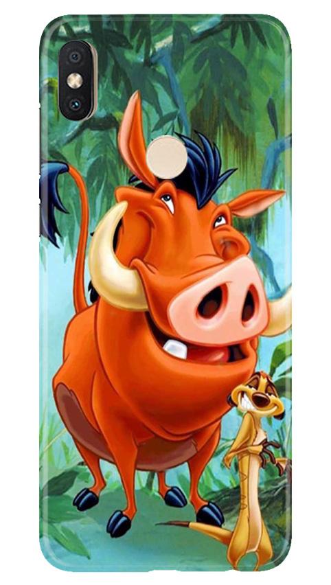 Timon and Pumbaa Mobile Back Case for Redmi Y2 (Design - 305)