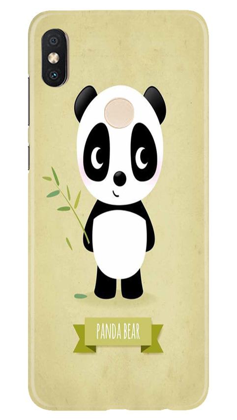 Panda Bear Mobile Back Case for Redmi Y2 (Design - 317)