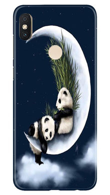 Panda Moon Mobile Back Case for Redmi Y2 (Design - 318)