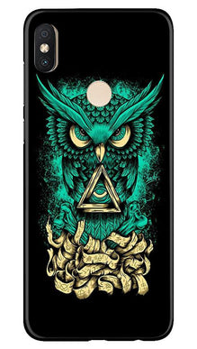 Owl Mobile Back Case for Redmi Y2 (Design - 358)