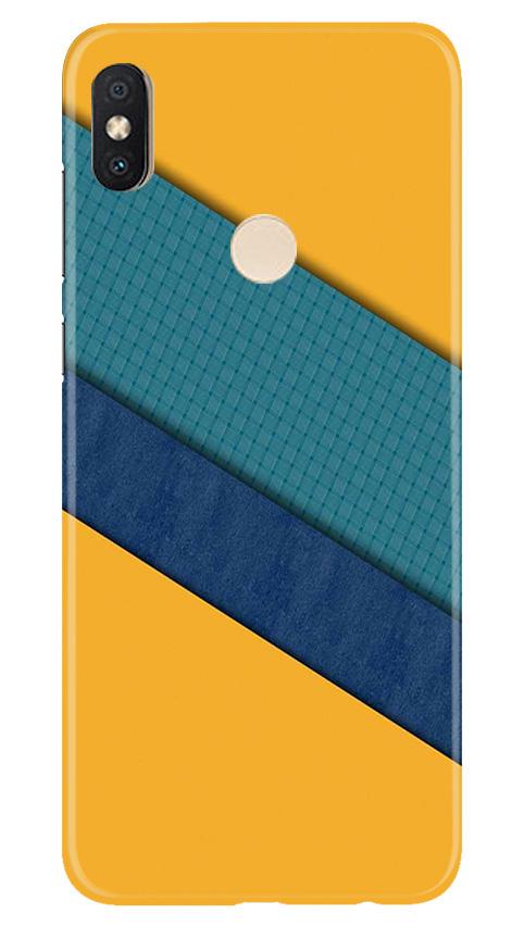 Diagonal Pattern Mobile Back Case for Redmi Y2 (Design - 370)
