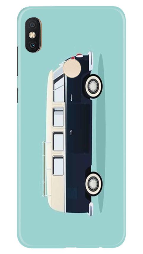 Travel Bus Mobile Back Case for Redmi Y2 (Design - 379)