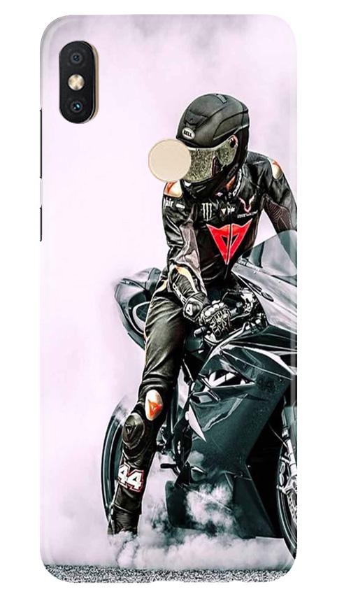 Biker Mobile Back Case for Redmi Y2 (Design - 383)