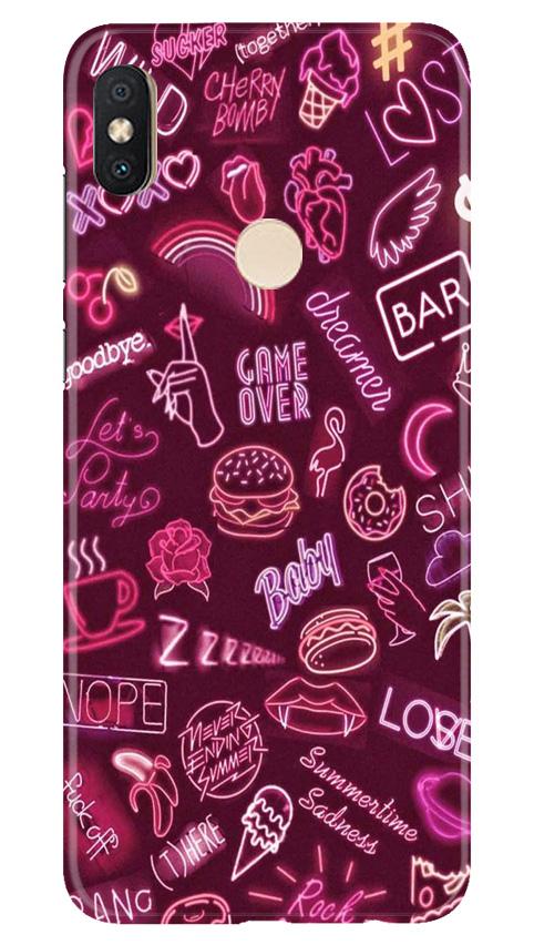 Party Theme Mobile Back Case for Redmi Y2 (Design - 392)