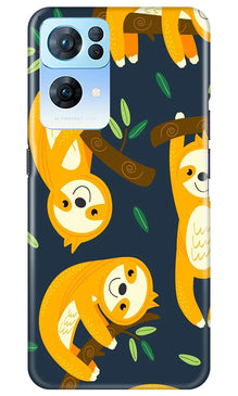Racoon Pattern Mobile Back Case for Oppo Reno 7 Pro 5G (Design - 2)