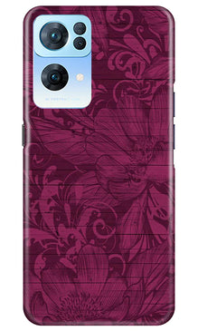 Purple Backround Mobile Back Case for Oppo Reno 7 Pro 5G (Design - 22)