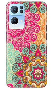 Rangoli art2 Mobile Back Case for Oppo Reno 7 Pro 5G (Design - 29)