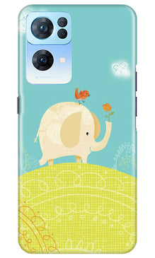 Elephant Painting Mobile Back Case for Oppo Reno 7 Pro 5G (Design - 46)