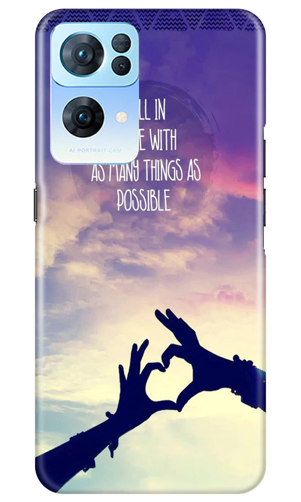 Fall in love Case for Oppo Reno 7 Pro 5G