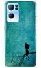 Moon cat Case for Oppo Reno 7 Pro 5G