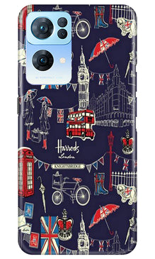 Love London Mobile Back Case for Oppo Reno 7 Pro 5G (Design - 75)