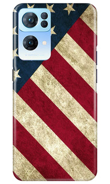 America Mobile Back Case for Oppo Reno 7 Pro 5G (Design - 79)