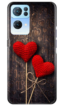 Red Hearts Mobile Back Case for Oppo Reno 7 Pro 5G (Design - 80)