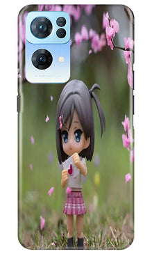 Cute Girl Mobile Back Case for Oppo Reno 7 Pro 5G (Design - 92)