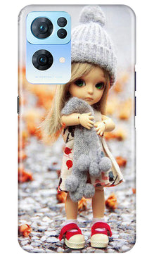 Cute Doll Mobile Back Case for Oppo Reno 7 Pro 5G (Design - 93)