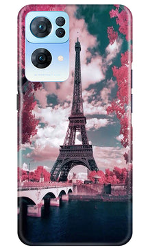 Eiffel Tower Mobile Back Case for Oppo Reno 7 Pro 5G  (Design - 101)