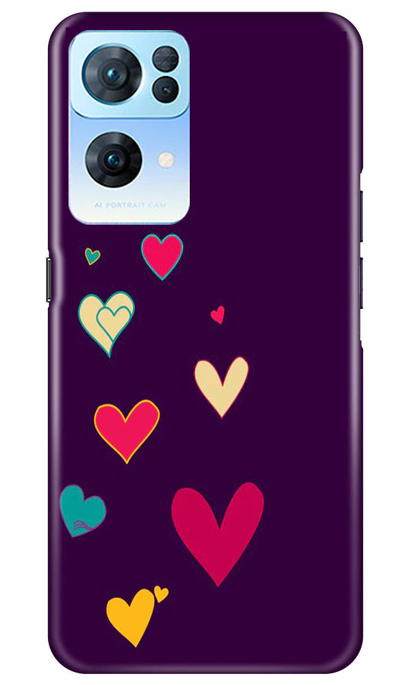 Purple Background Case for Oppo Reno7 Pro 5G  (Design - 107)