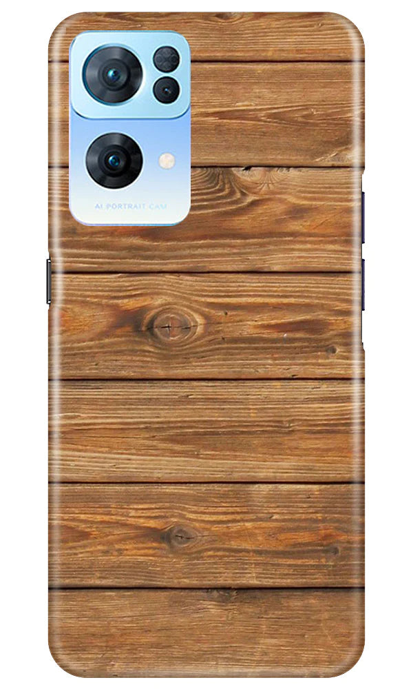 Wooden Look Case for Oppo Reno 7 Pro 5G  (Design - 113)