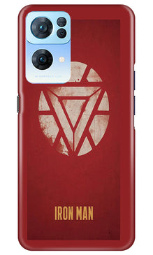 Iron Man Superhero Mobile Back Case for Oppo Reno 7 Pro 5G  (Design - 115)