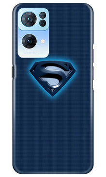 Superman Superhero Mobile Back Case for Oppo Reno 7 Pro 5G  (Design - 117)