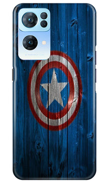 Captain America Superhero Mobile Back Case for Oppo Reno 7 Pro 5G  (Design - 118)
