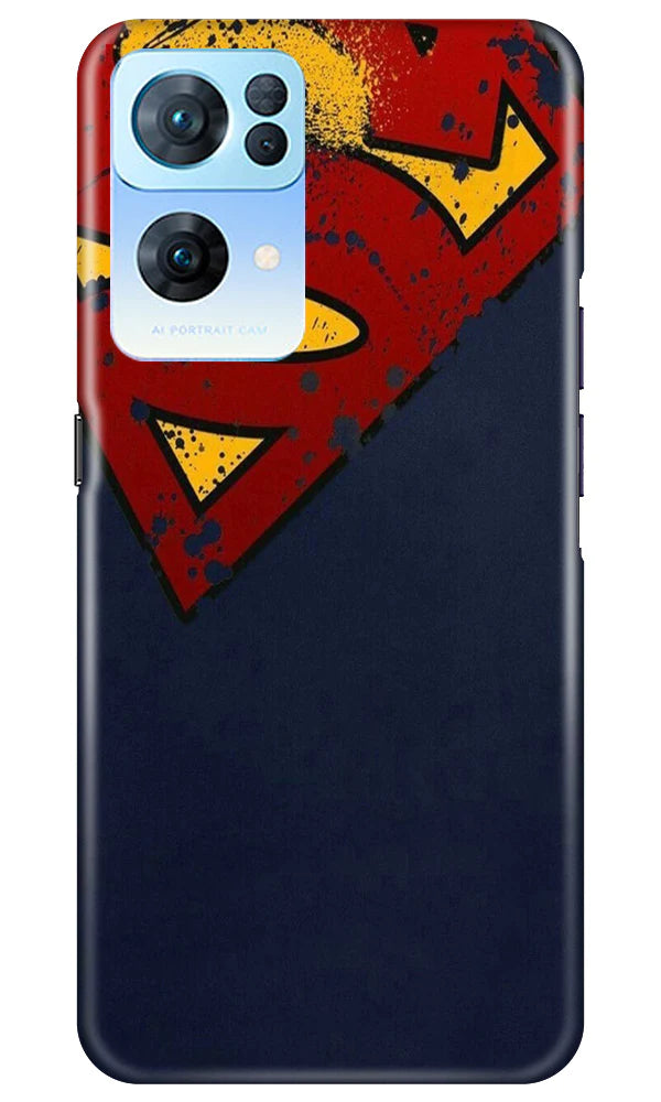Superman Superhero Case for Oppo Reno 7 Pro 5G(Design - 125)