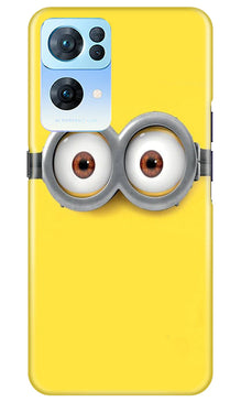 Minions Mobile Back Case for Oppo Reno 7 Pro 5G  (Design - 128)