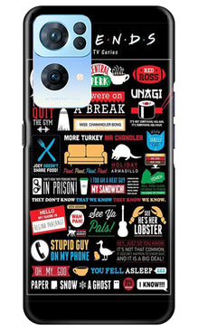 Friends Mobile Back Case for Oppo Reno 7 Pro 5G  (Design - 145)
