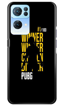Pubg Winner Winner Mobile Back Case for Oppo Reno 7 Pro 5G  (Design - 146)