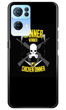 Winner Winner Chicken Dinner Mobile Back Case for Oppo Reno 7 Pro 5G  (Design - 147)