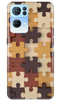 Puzzle Pattern Case for Oppo Reno7 Pro 5G (Design No. 186)