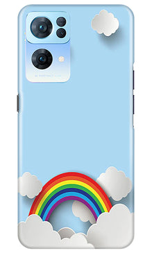 Rainbow Mobile Back Case for Oppo Reno 7 Pro 5G (Design - 194)