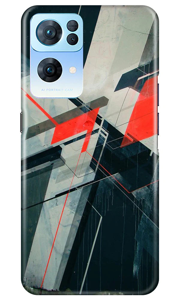 Modern Art Case for Oppo Reno7 Pro 5G (Design No. 200)
