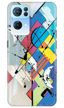 Modern Art Mobile Back Case for Oppo Reno 7 Pro 5G (Design - 204)
