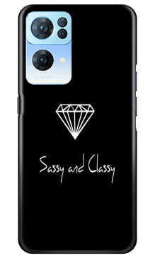 Sassy and Classy Mobile Back Case for Oppo Reno 7 Pro 5G (Design - 233)