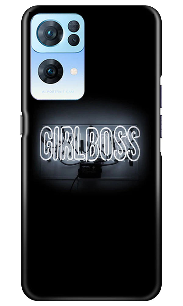 Girl Boss Black Case for Oppo Reno 7 Pro 5G (Design No. 237)