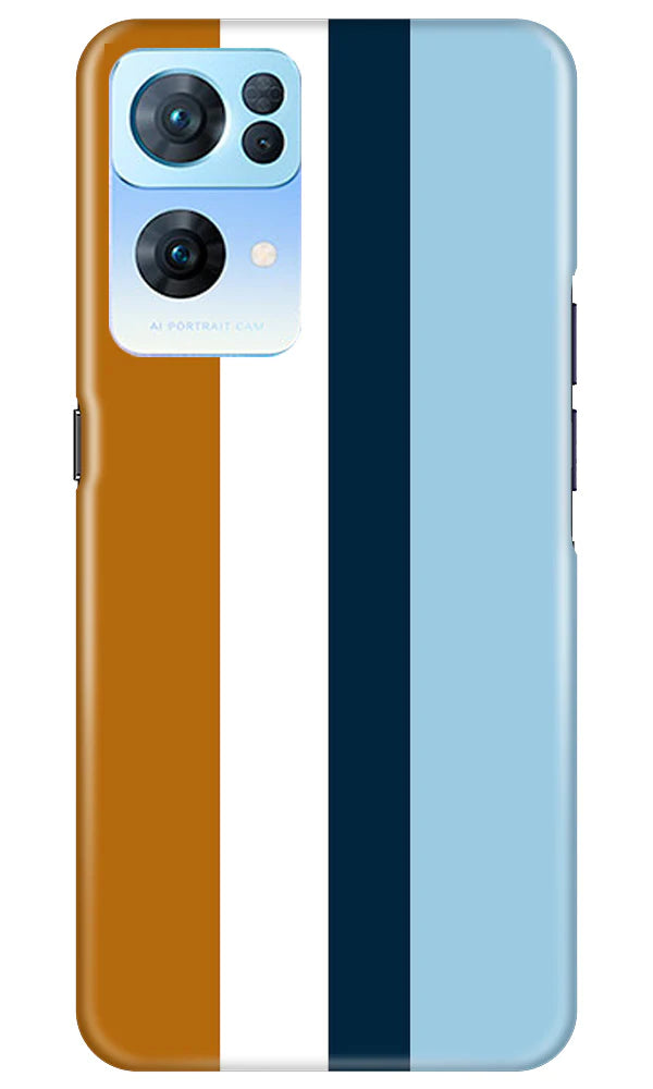 Diffrent Four Color Pattern Case for Oppo Reno7 Pro 5G (Design No. 244)