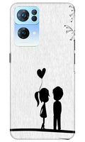 Cute Kid Couple Case for Oppo Reno7 Pro 5G (Design No. 252)