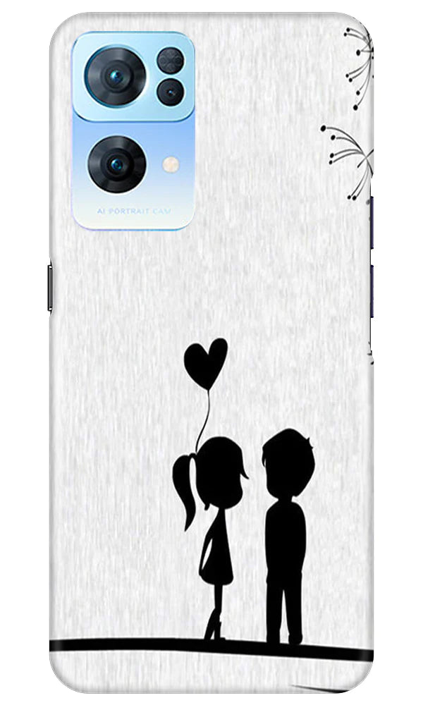 Cute Kid Couple Case for Oppo Reno 7 Pro 5G (Design No. 252)
