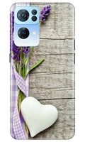 White Heart Case for Oppo Reno7 Pro 5G (Design No. 260)