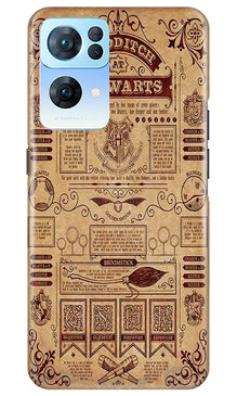 Hogwarts Mobile Back Case for Oppo Reno 7 Pro 5G (Design - 266)