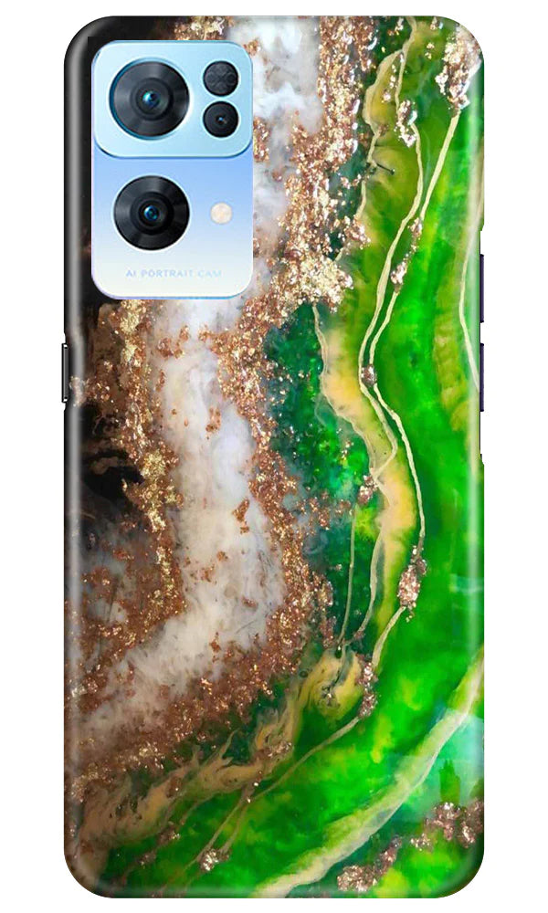 Marble Texture Mobile Back Case for Oppo Reno7 Pro 5G (Design - 269)