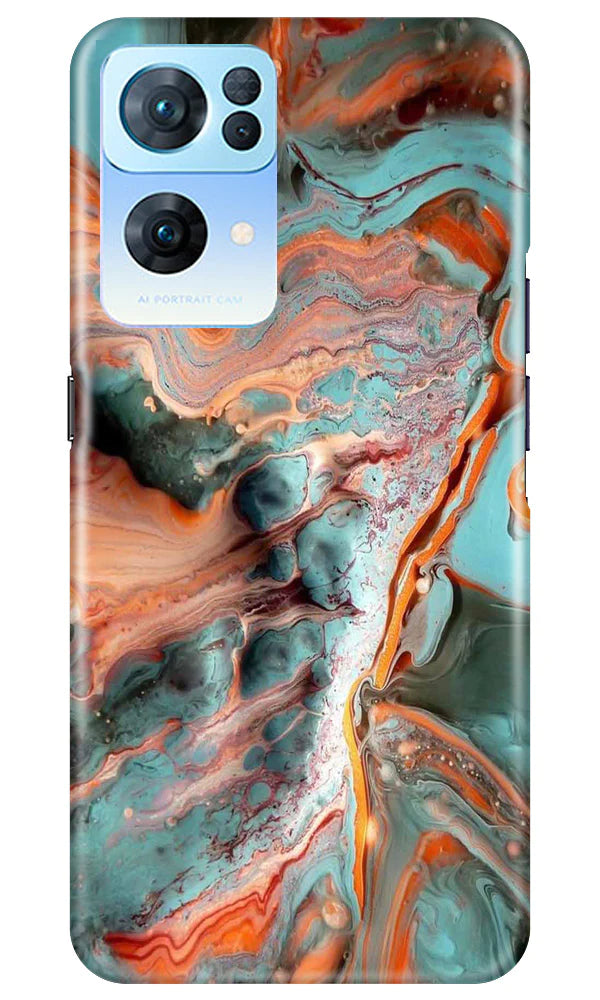 Marble Texture Mobile Back Case for Oppo Reno7 Pro 5G (Design - 271)