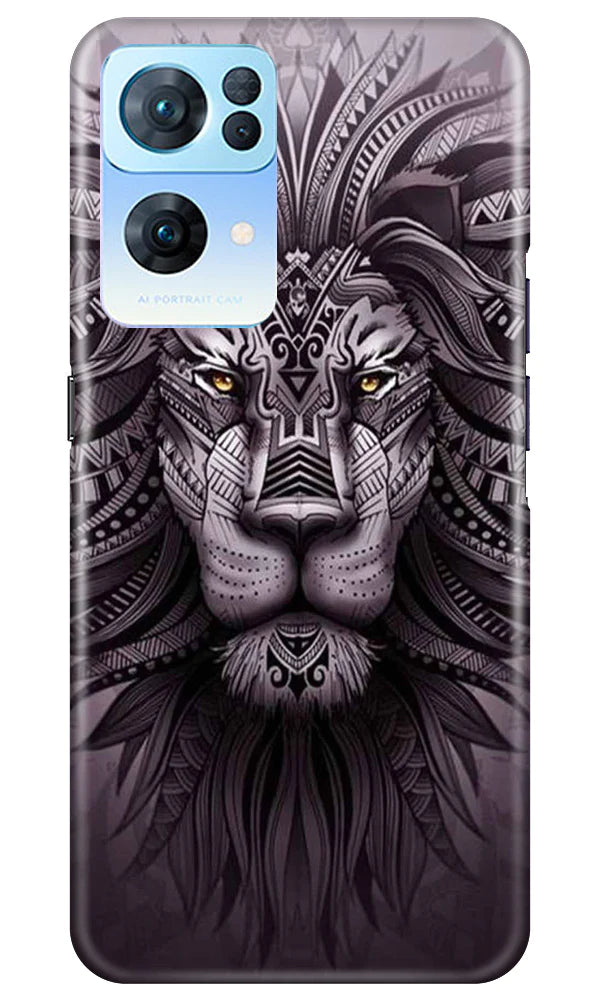 Lion Mobile Back Case for Oppo Reno7 Pro 5G (Design - 277)