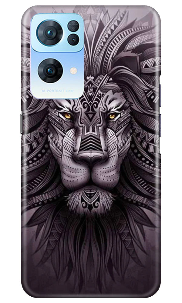 Lion Mobile Back Case for Oppo Reno 7 Pro 5G (Design - 277)