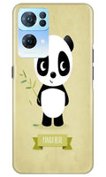 Panda Bear Mobile Back Case for Oppo Reno7 Pro 5G (Design - 279)